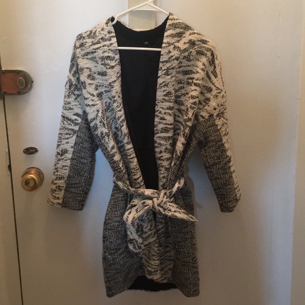 H&M Belted Knit Coat